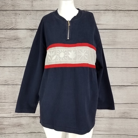 Talbots PL 1/4 Zip Pullover Sweater Winter Ski - Picture 1 of 7